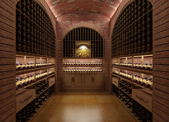 別墅地下酒（jiǔ）窖效果圖設計案例