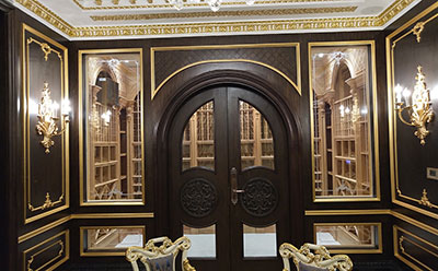 奢（shē）由豪生,北京壹號院子別（bié）墅家裝酒櫃定製從酒櫃效果圖到完工的全（quán）過程