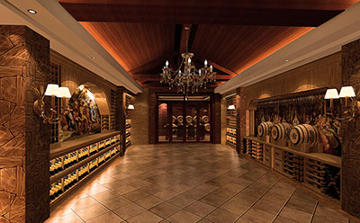 法式（shì）風格地下室酒窖效果圖