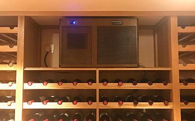 深（shēn）圳香蜜湖1號（hào）別墅酒窖空調（diào）安裝（zhuāng）圖（tú）片