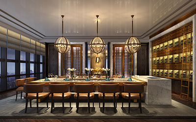 玫瑰金（jīn）不鏽鋼酒櫃效（xiào）果圖（tú）